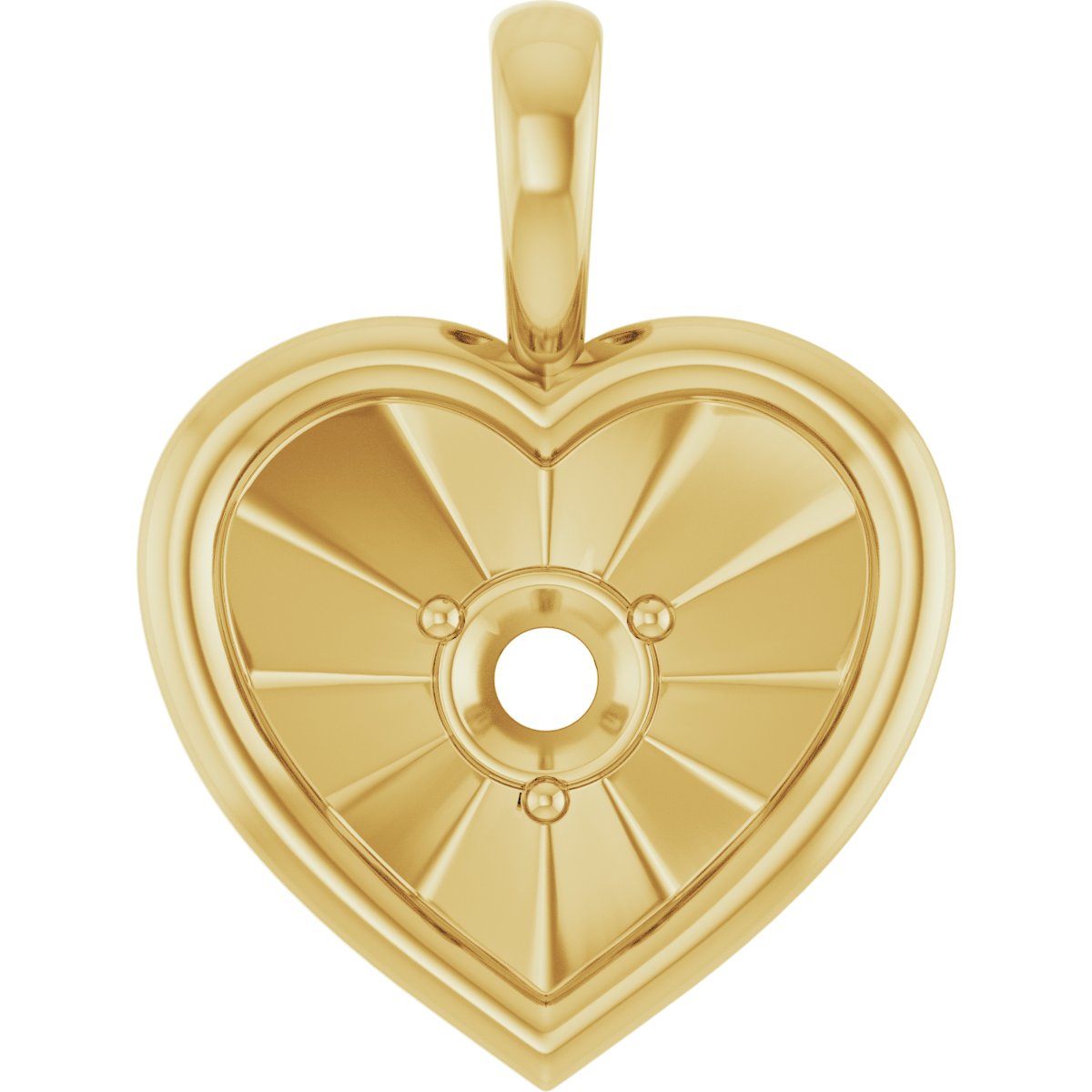 Accented Heart Necklace or Pendant
