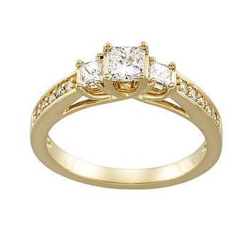 14K Yellow .875 CTW Diamond Engagement Ring Ref 1916419