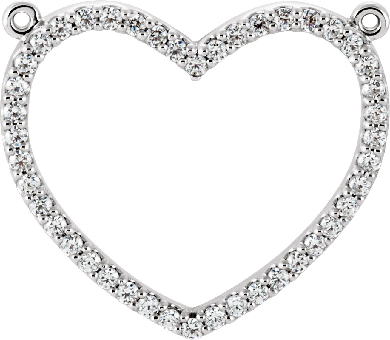 Petite Heart Necklace Center Mounting