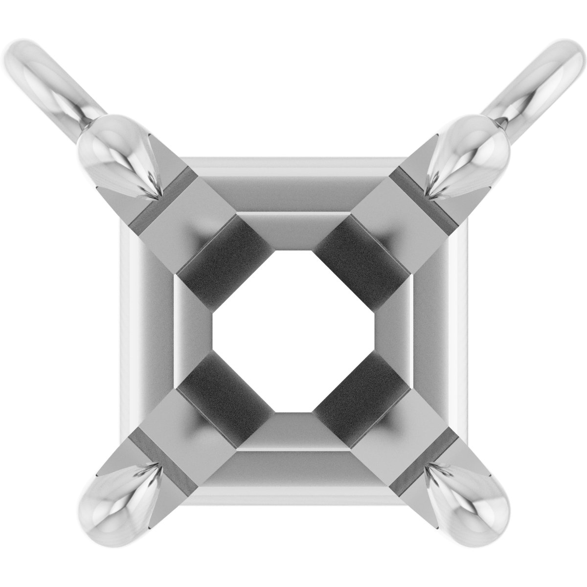 Claw-Prong Solitaire Necklace Center