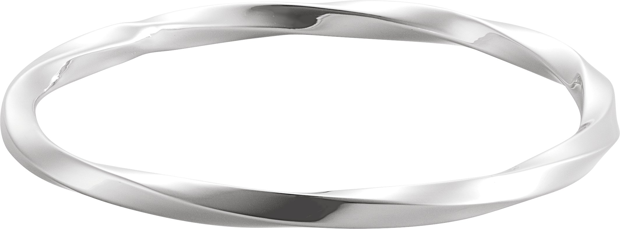 Sterling Silver Twisted 7 1/2" Bangle Bracelet