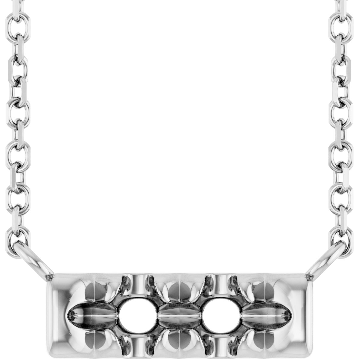 French-Set Family Bar Necklace or Center