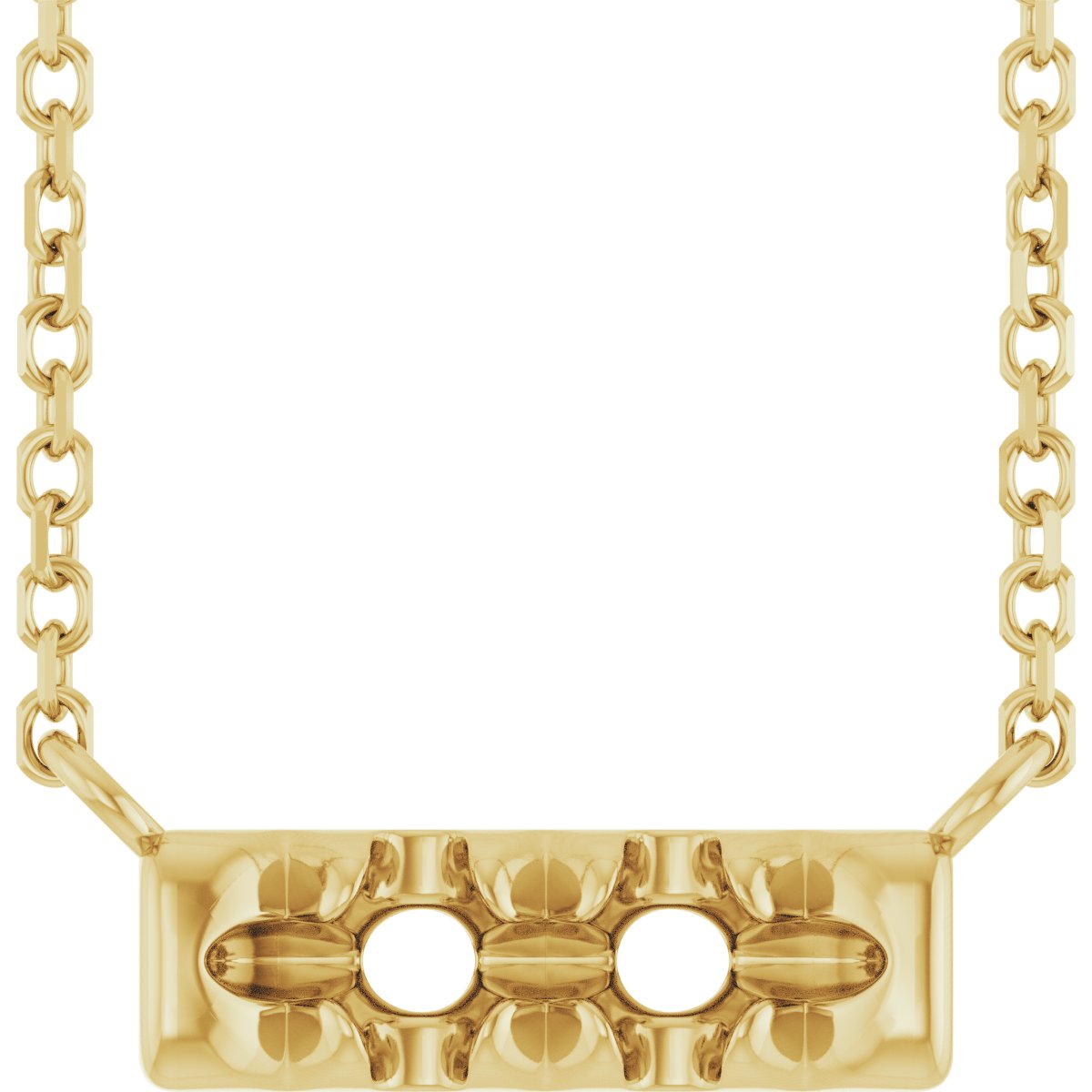 French-Set Family Bar Necklace or Center