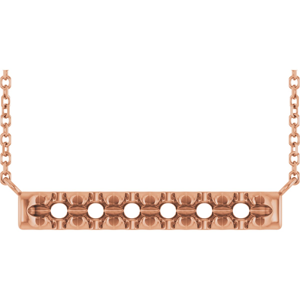 French-Set Family Bar Necklace or Center