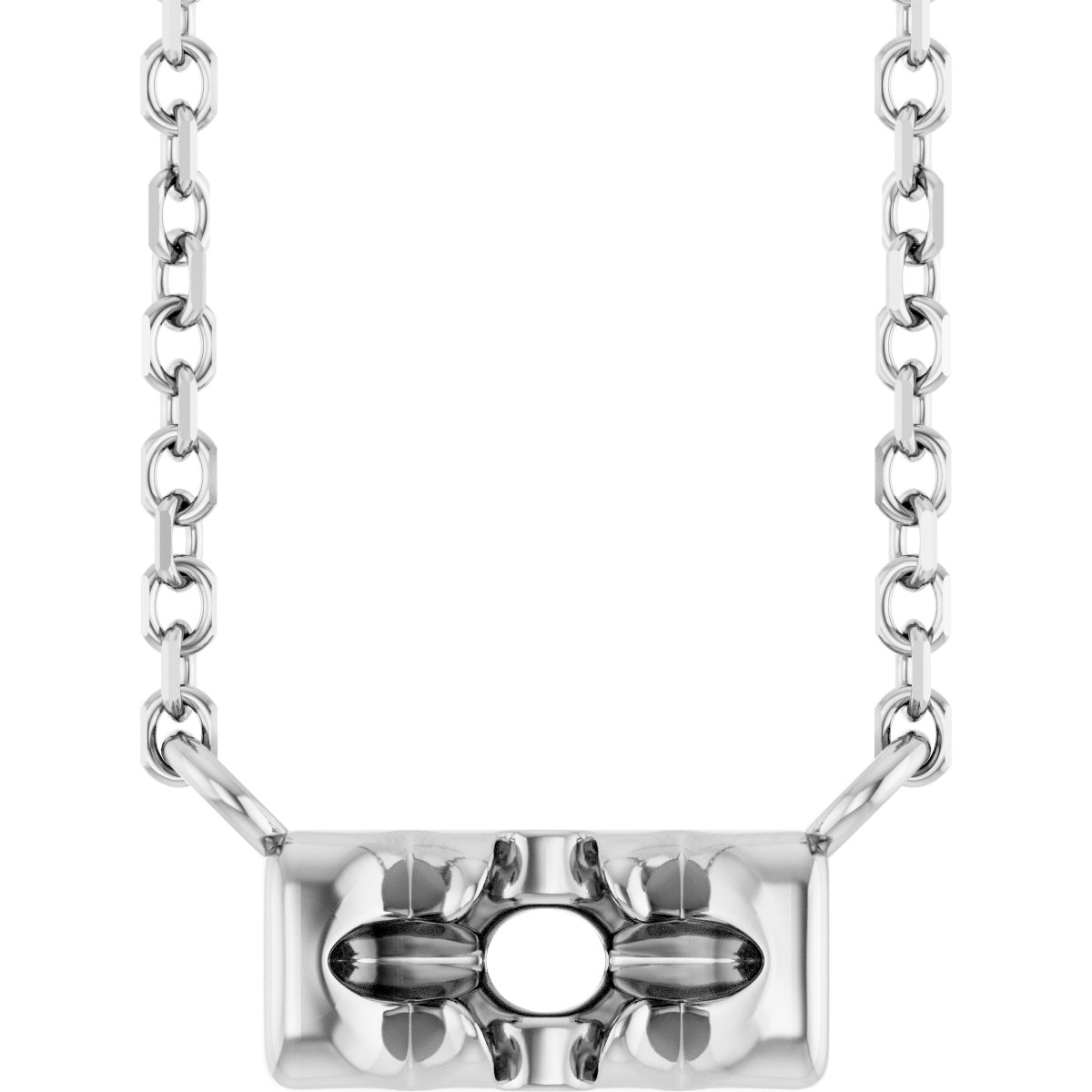 French-Set Family Bar Necklace or Center
