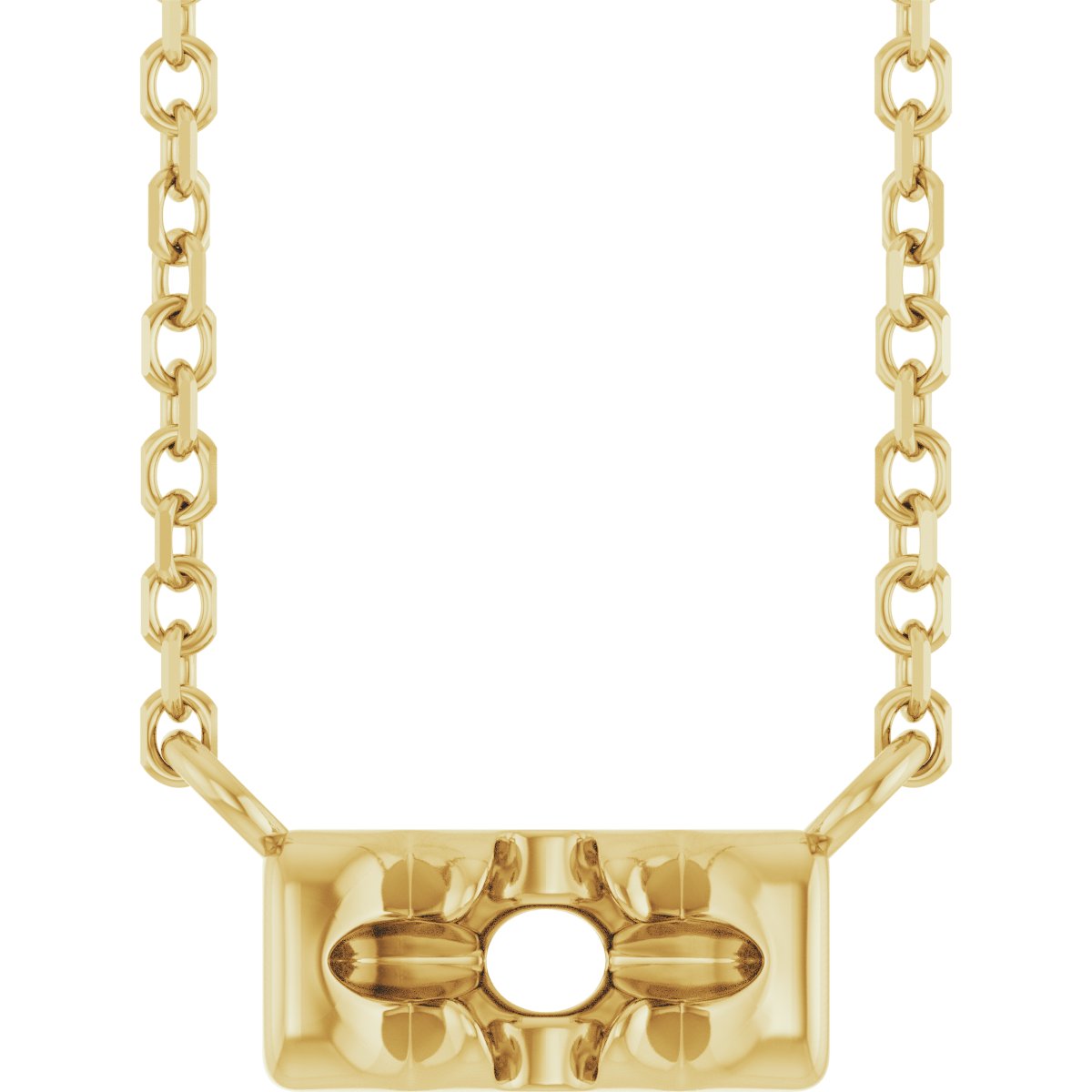 French-Set Family Bar Necklace or Center
