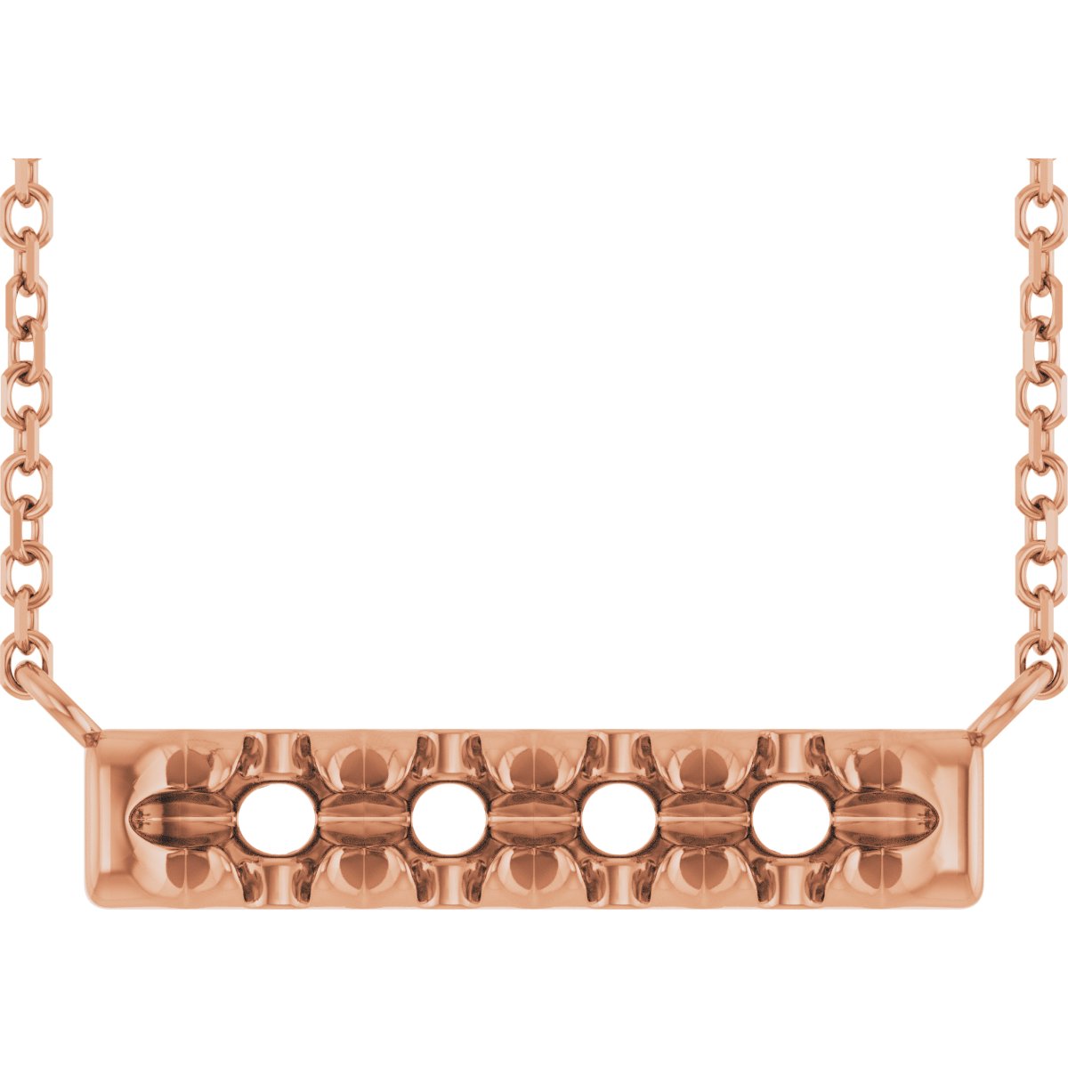 French-Set Family Bar Necklace or Center