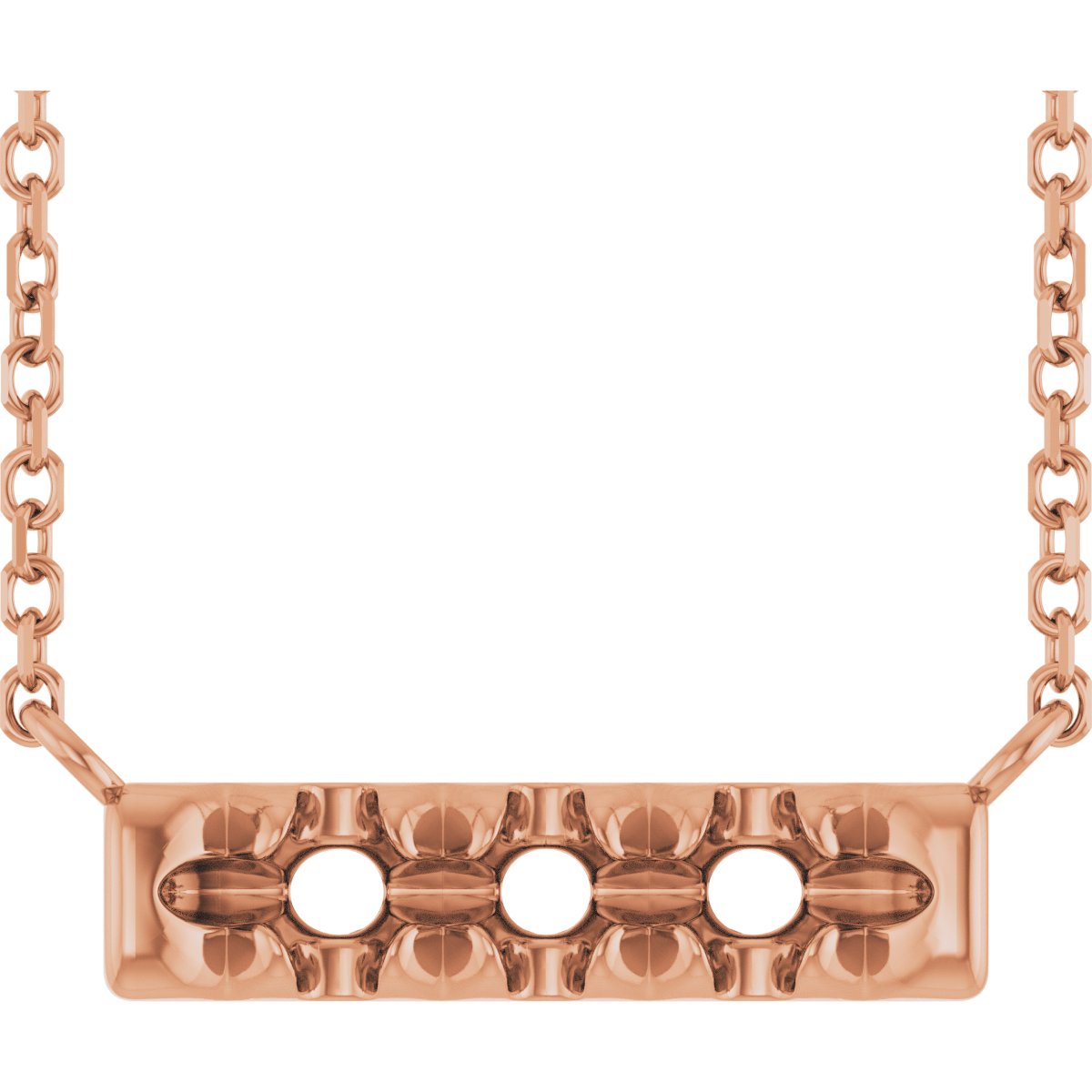 French-Set Family Bar Necklace or Center