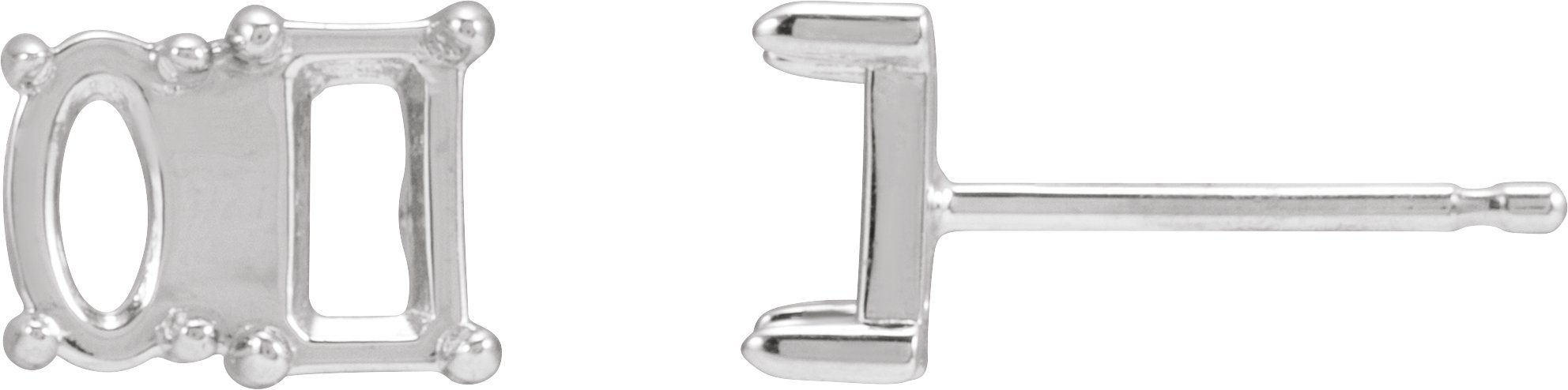 Two-Stone Stud Earrings