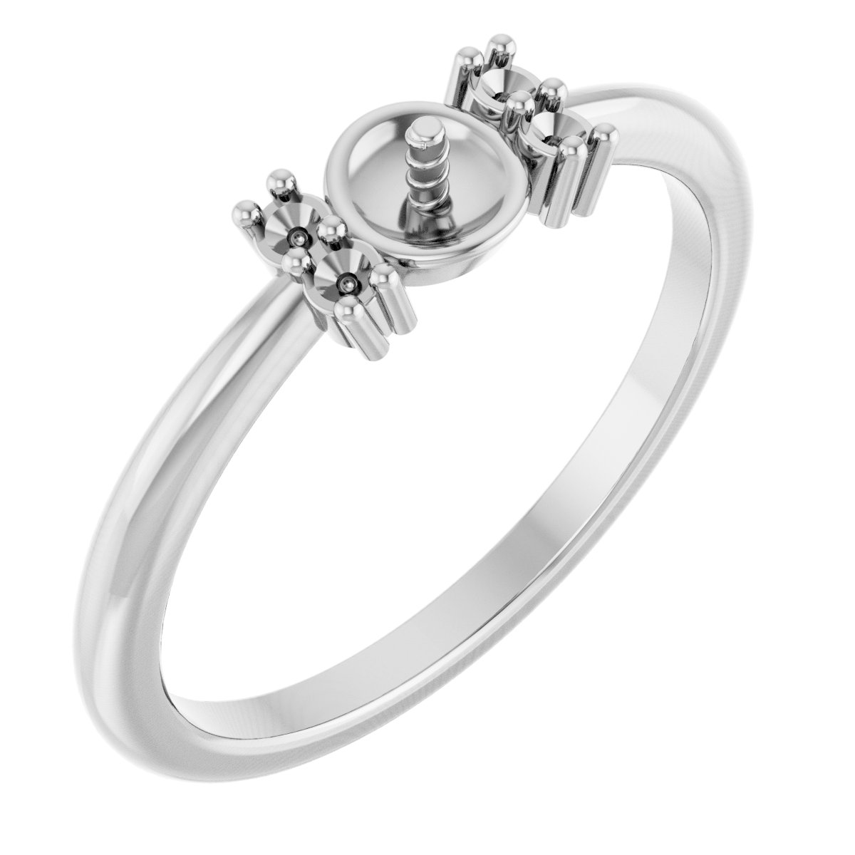 Accented Pearl Ring