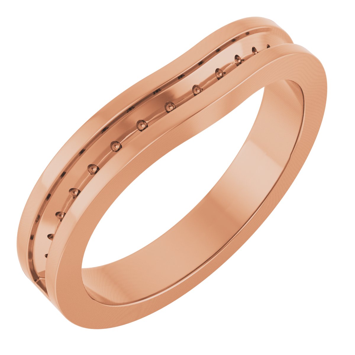 Band Mounting for 8.2 mm Round Ring — Saleh Jewelers