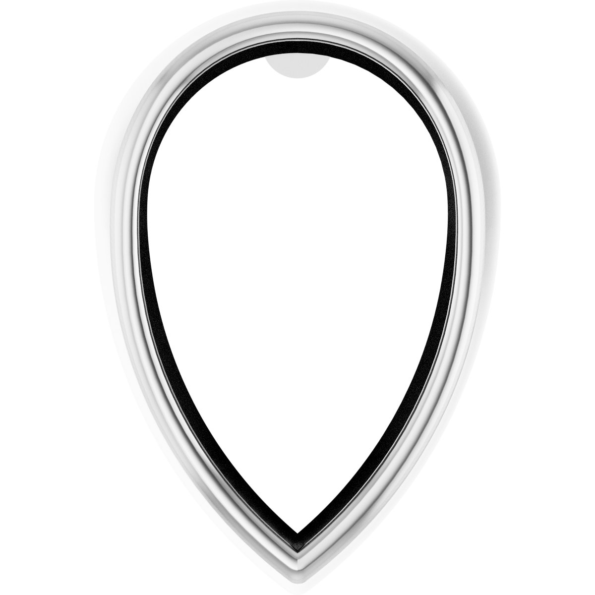 Pear Bezel-Set Earring Setting