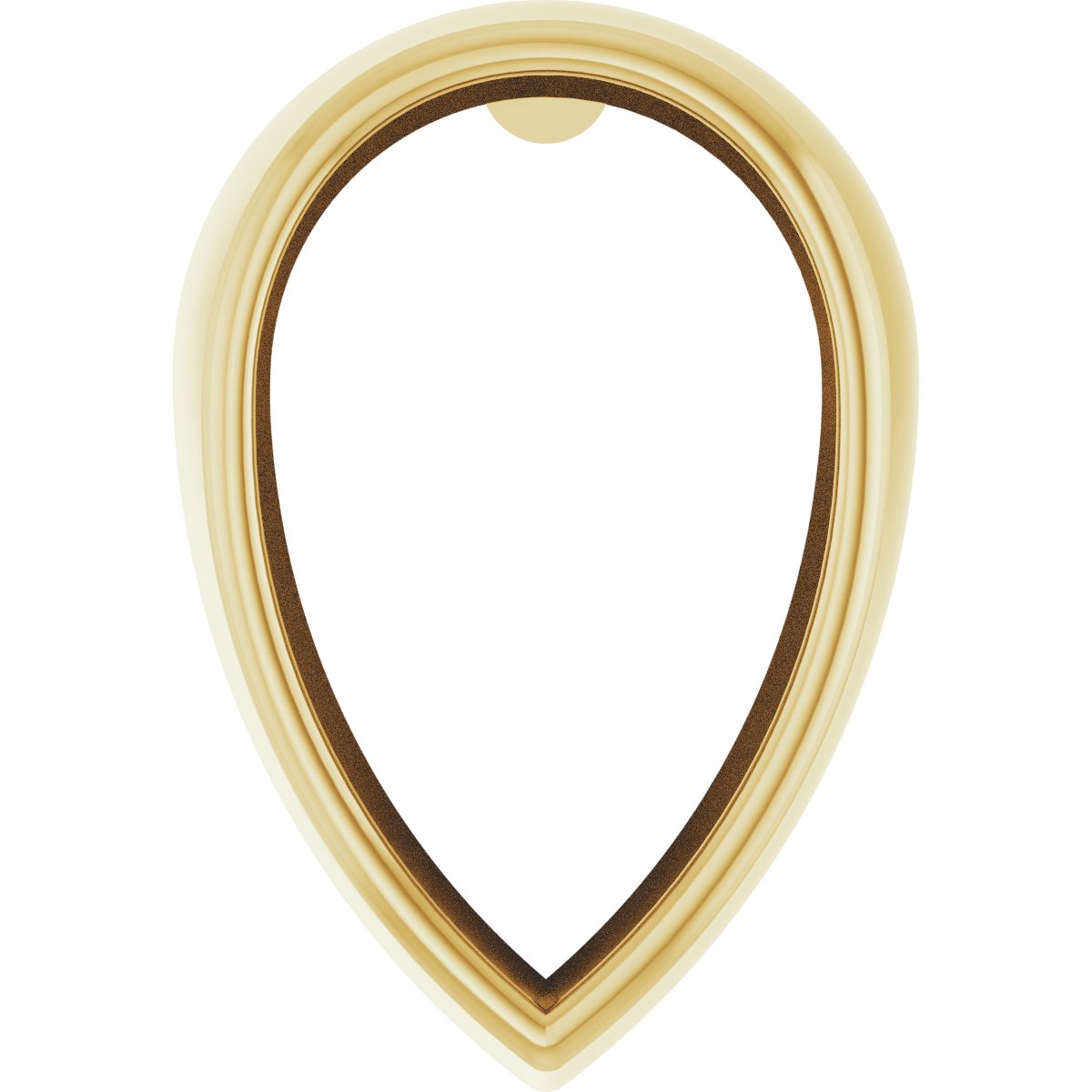Pear Bezel-Set Earring Setting