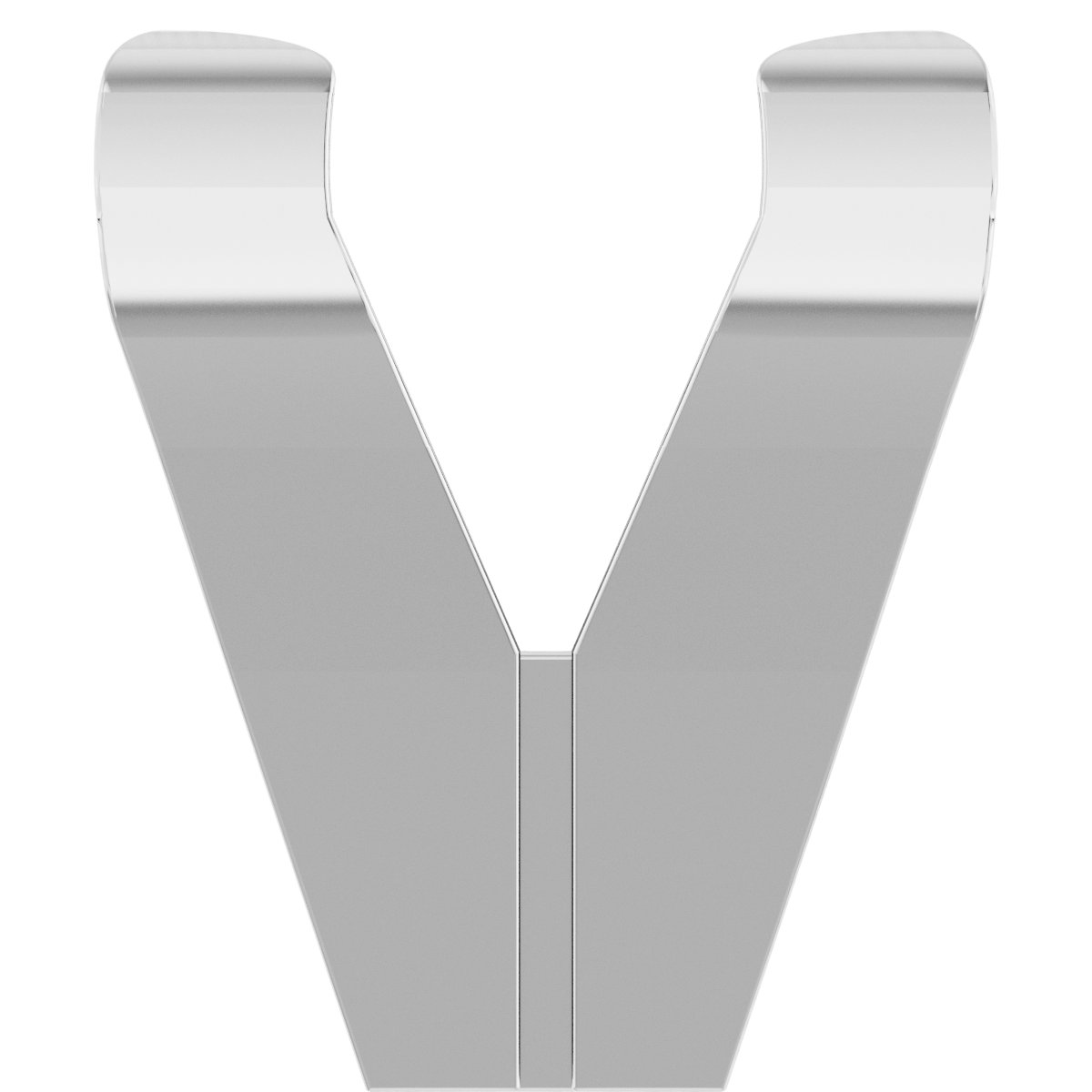 Square V-Prong Shank Setting