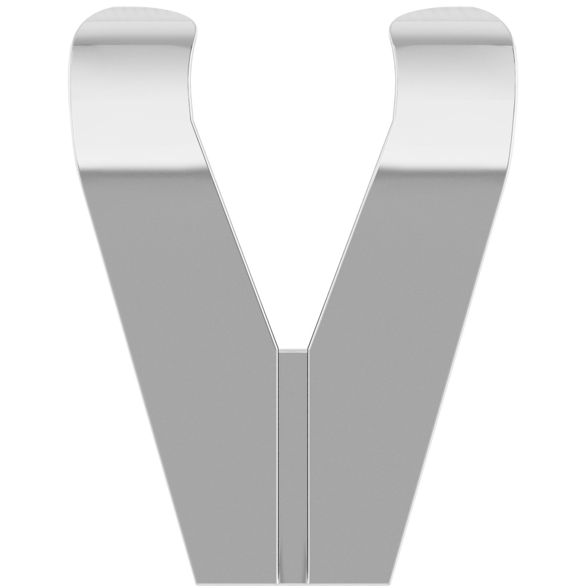 Square V-Prong Shank Setting