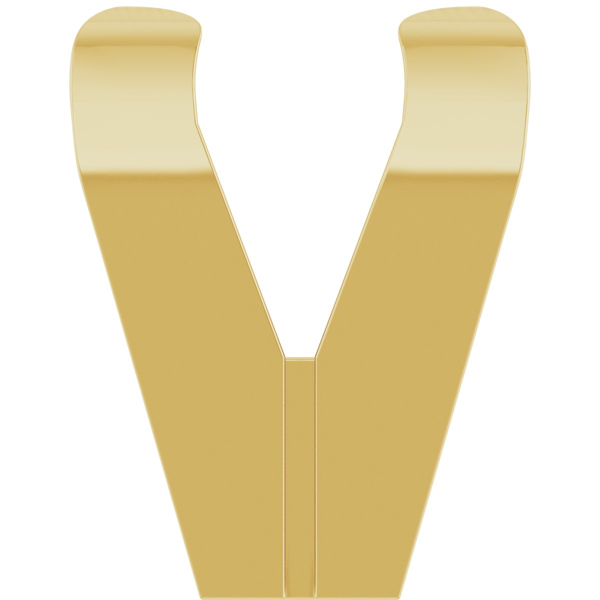 Square V-Prong Shank Setting