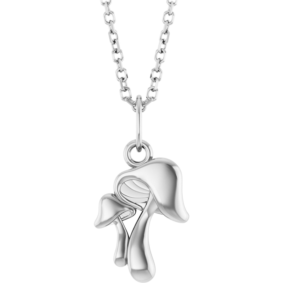 Sterling Silver Mushroom 16-18