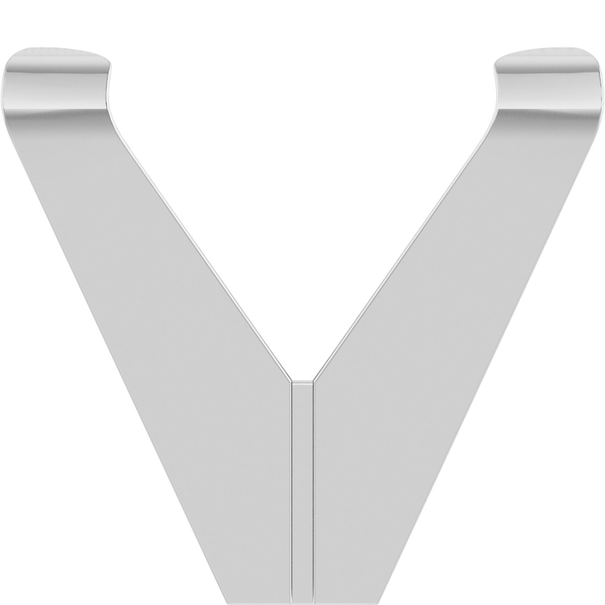 Square V-Prong Shank Setting