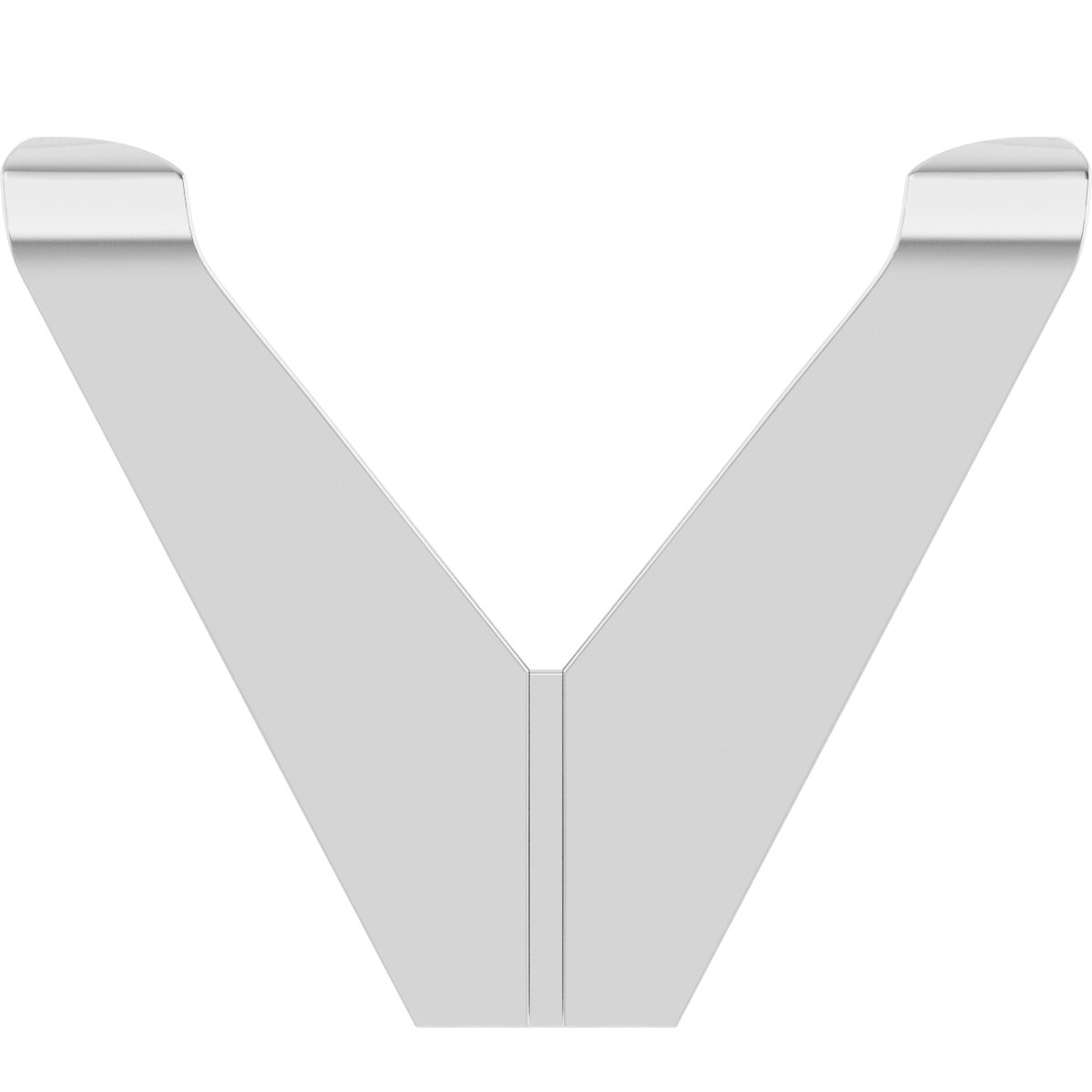 Square V-Prong Shank Setting