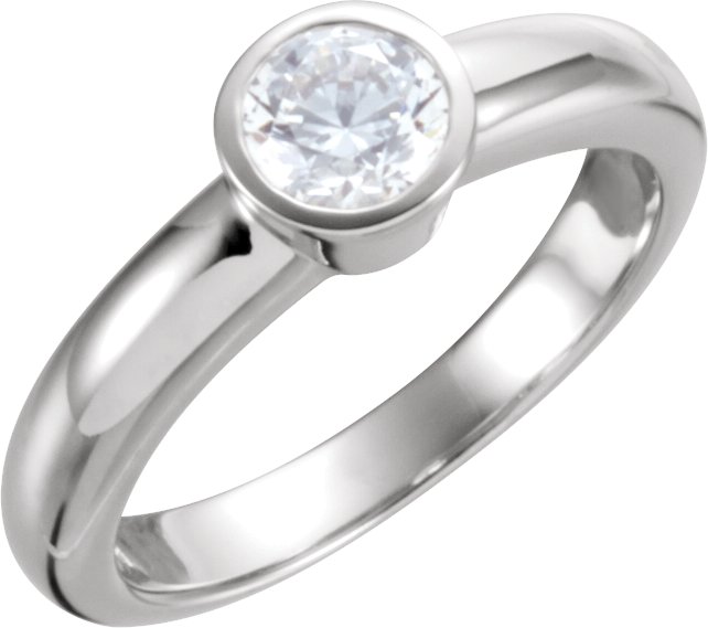 Platinum Fancy Diamond Engagement Ring .5 Carat Ref 590377