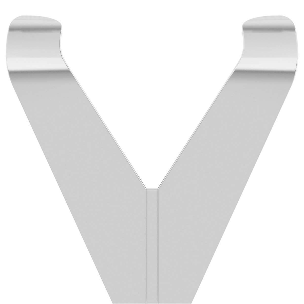 Square V-Prong Shank Setting