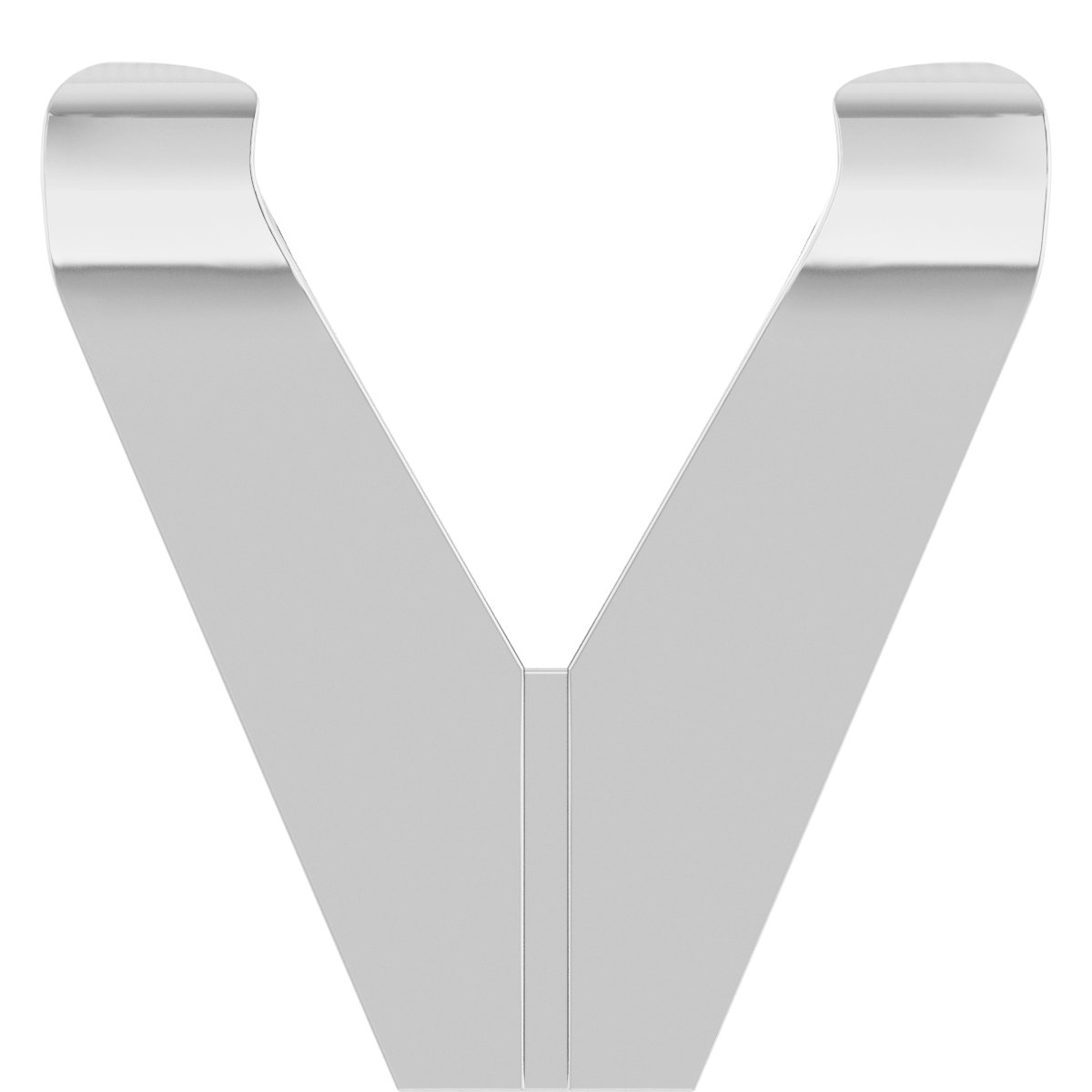 Square V-Prong Shank Setting