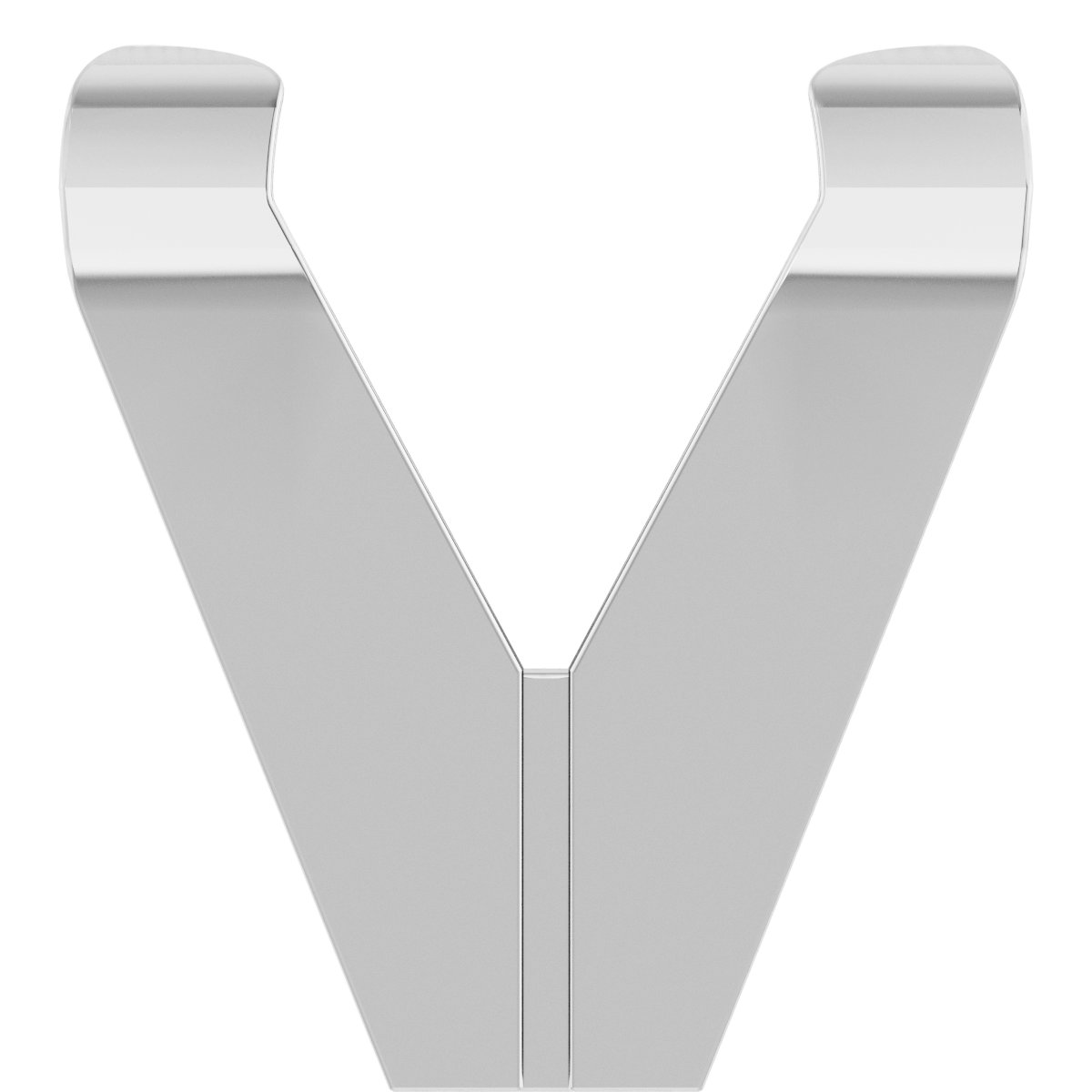 Square V-Prong Shank Setting