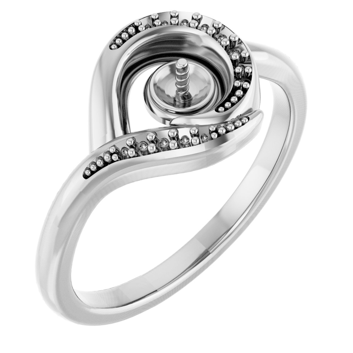 Accented Pearl Ring