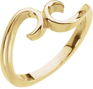 14K Yellow Freeform Ring