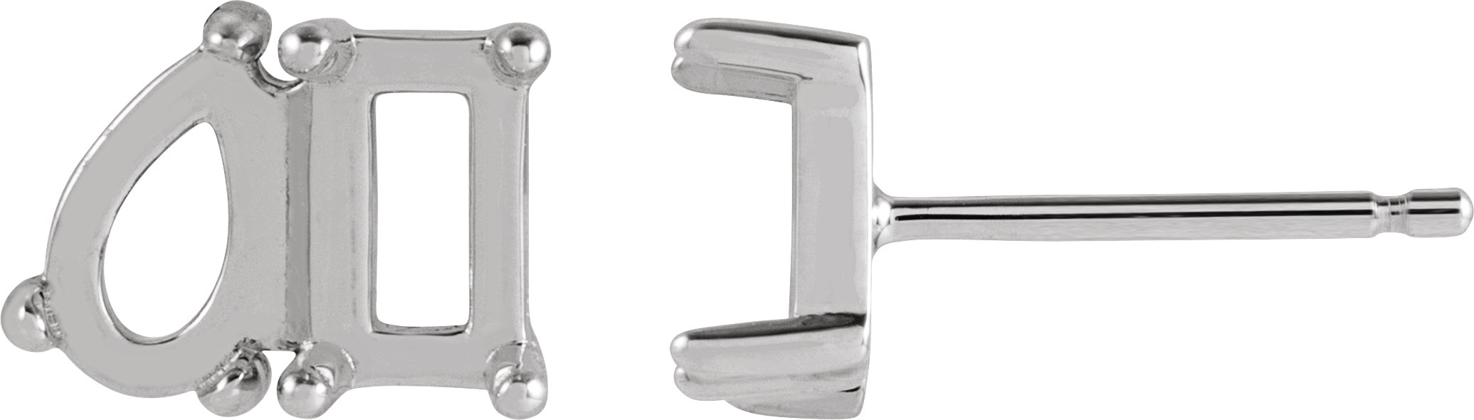 Two-Stone Stud Earring