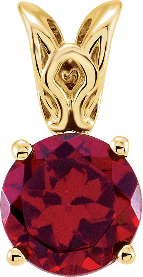 14K Yellow Mozambique Garnet Pendant Ref 2894949