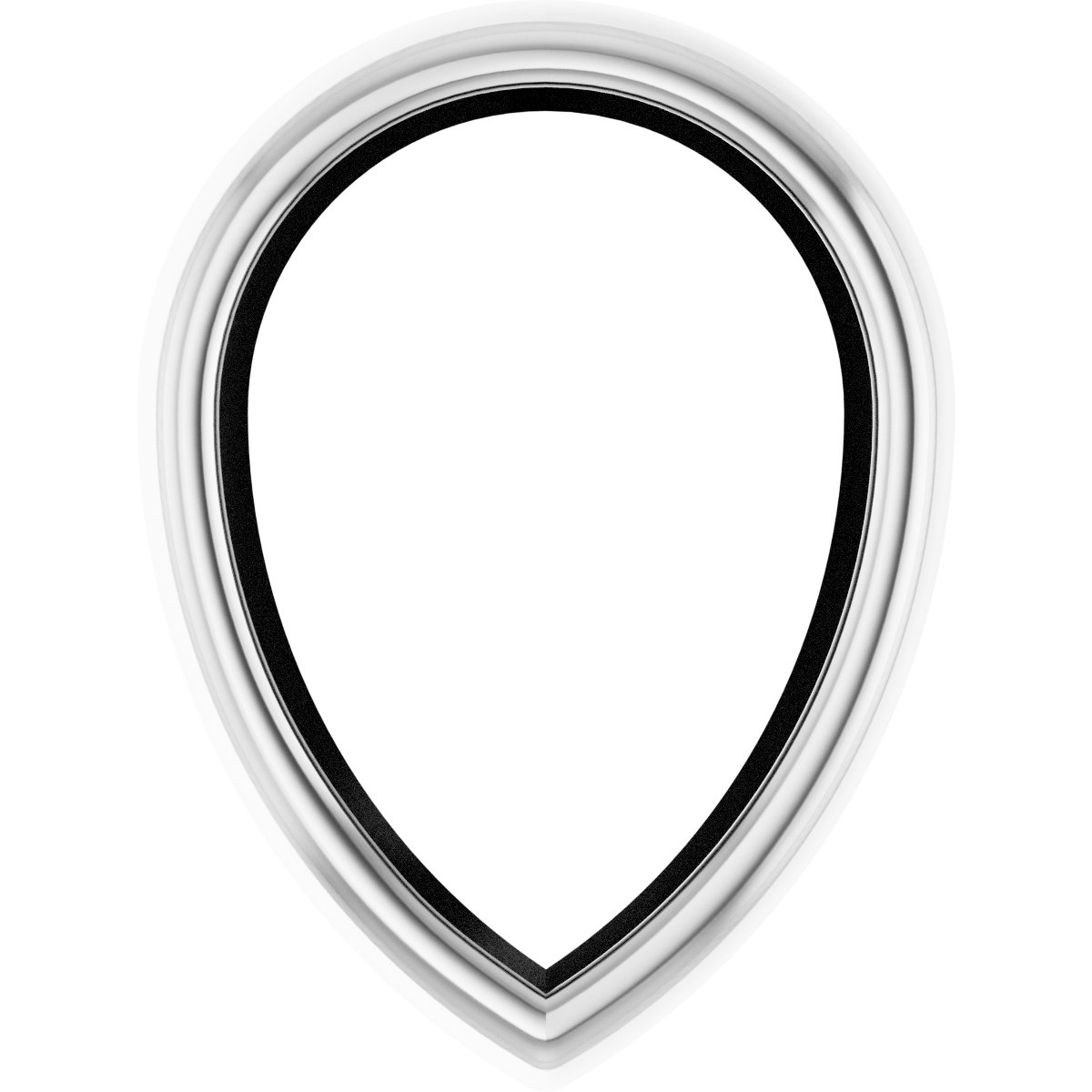 Pear Bezel Setting