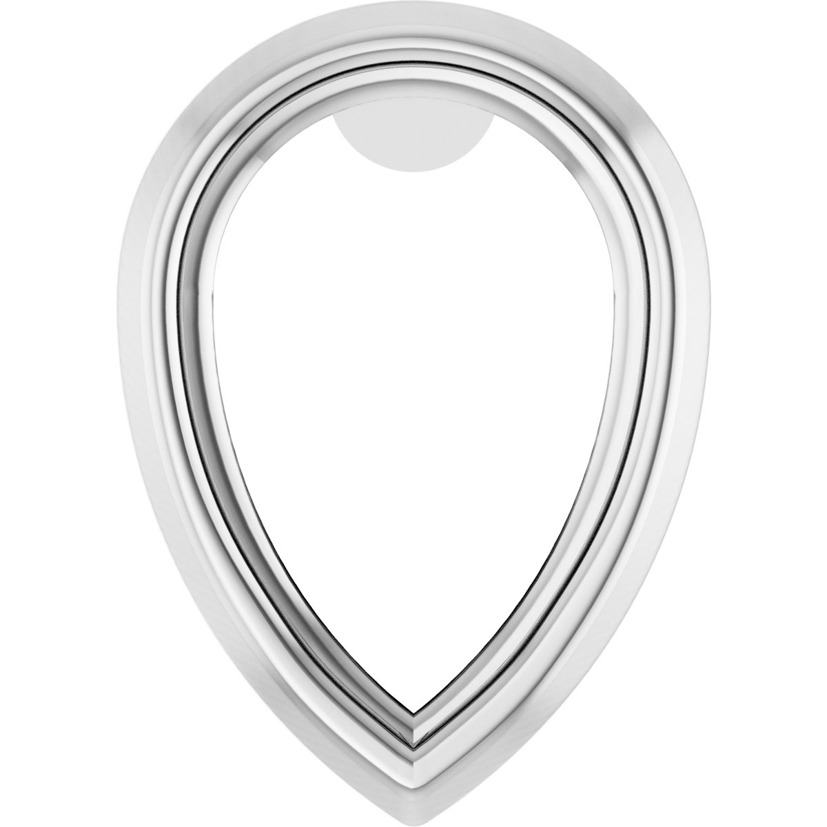 Pear Bezel-Set Earring Setting