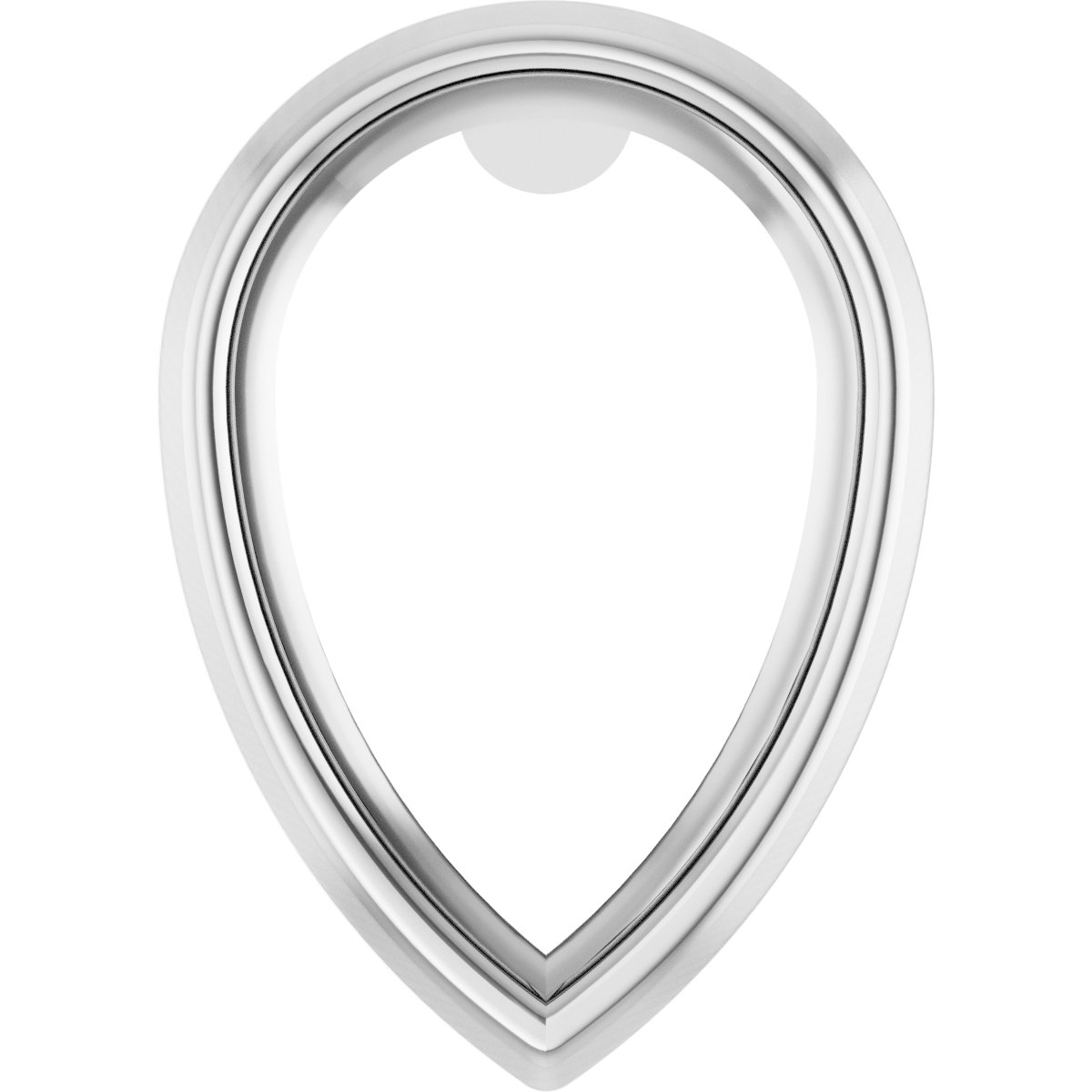 Pear Bezel-Set Earring Setting