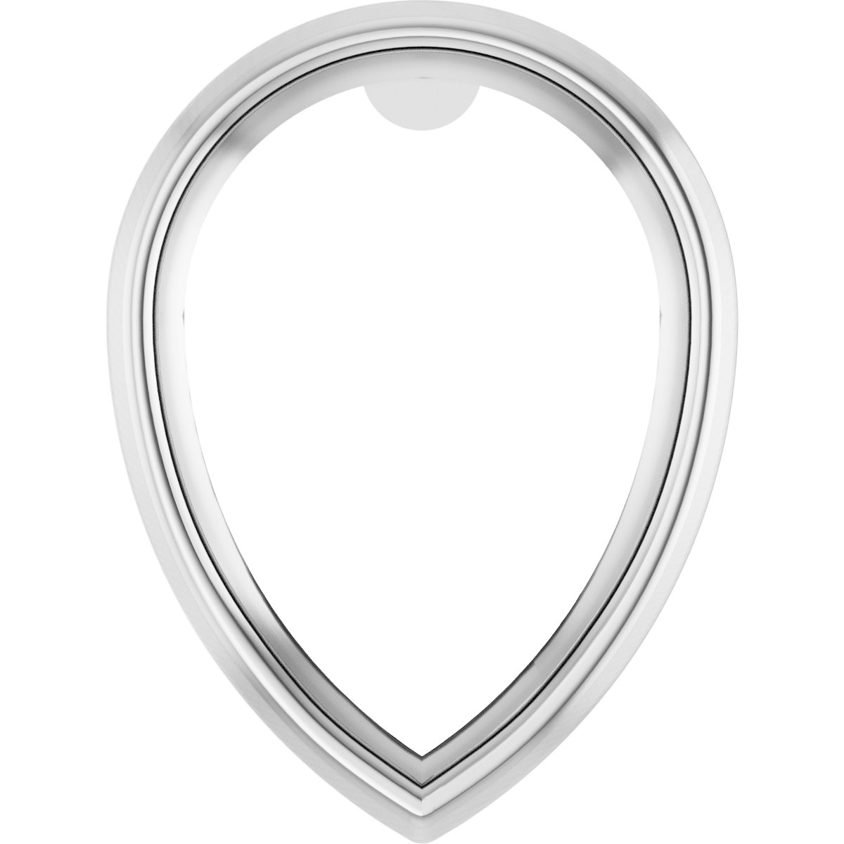 Pear Bezel-Set Earring Setting