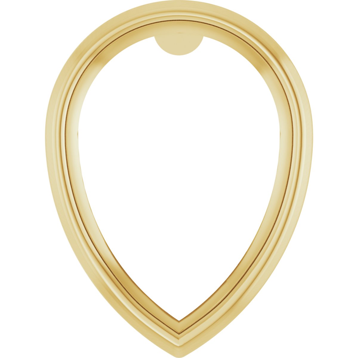 Pear Bezel-Set Earring Setting