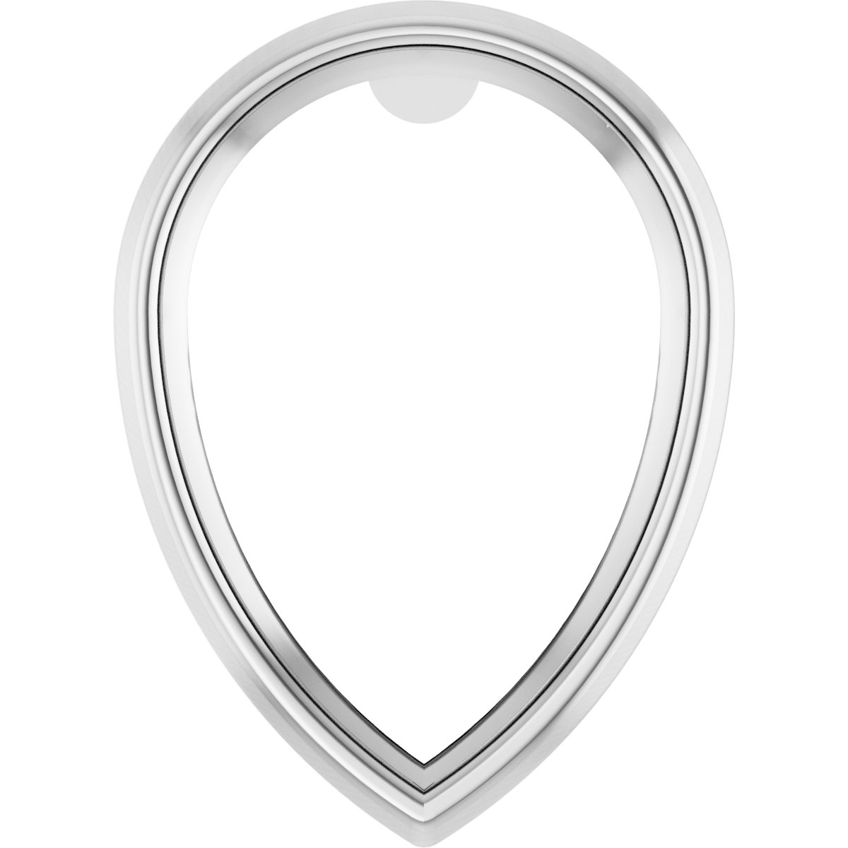 Pear Bezel-Set Earring Setting