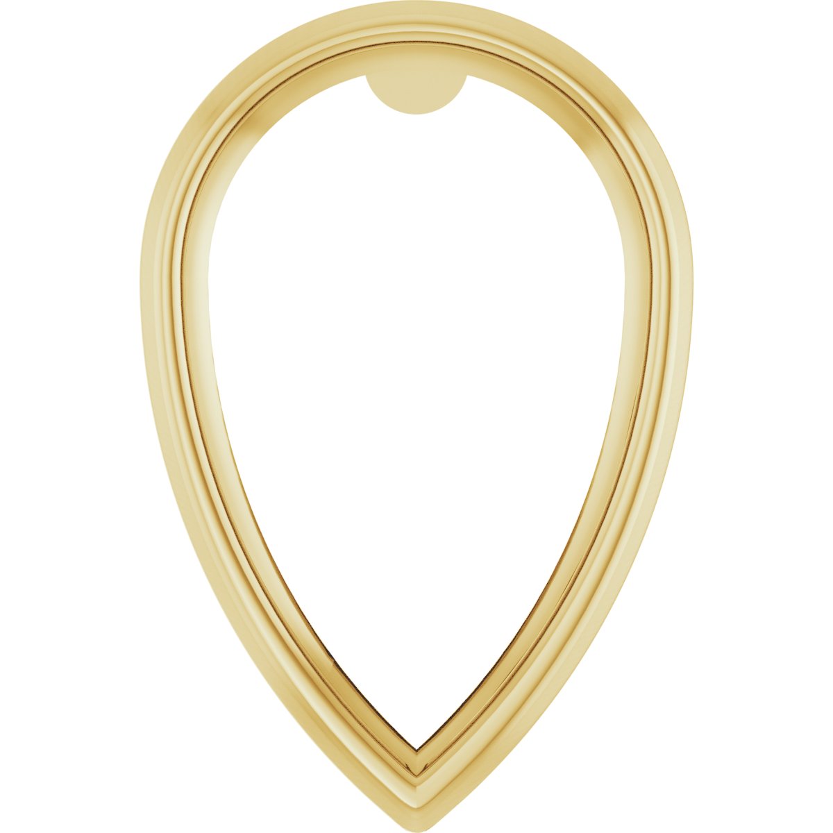 Pear Bezel-Set Earring Setting