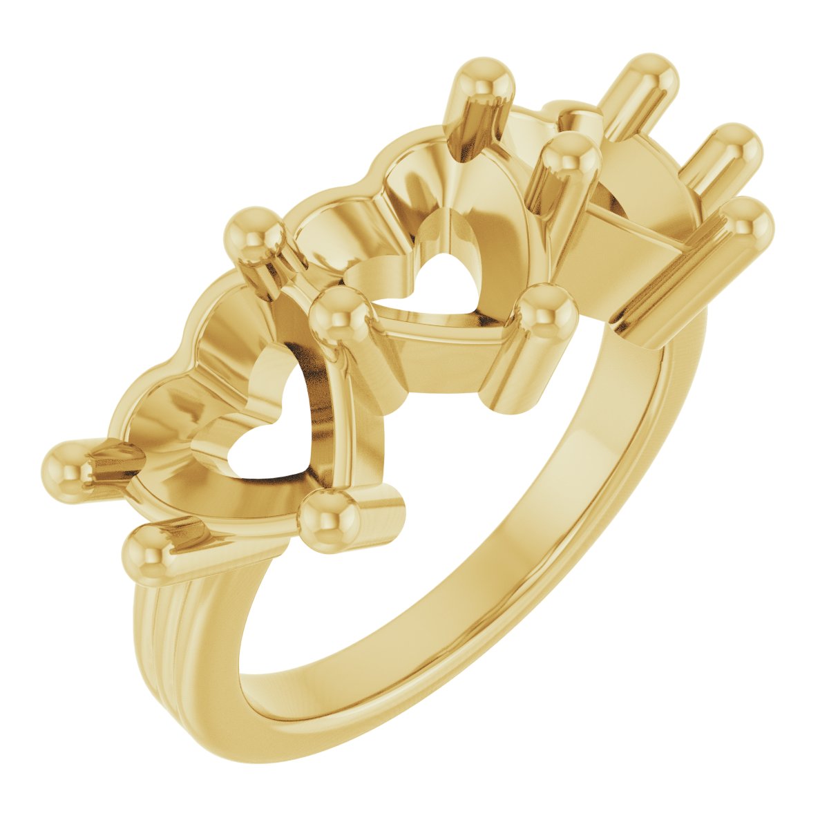 Three-Stone Grooved Anniversary Band