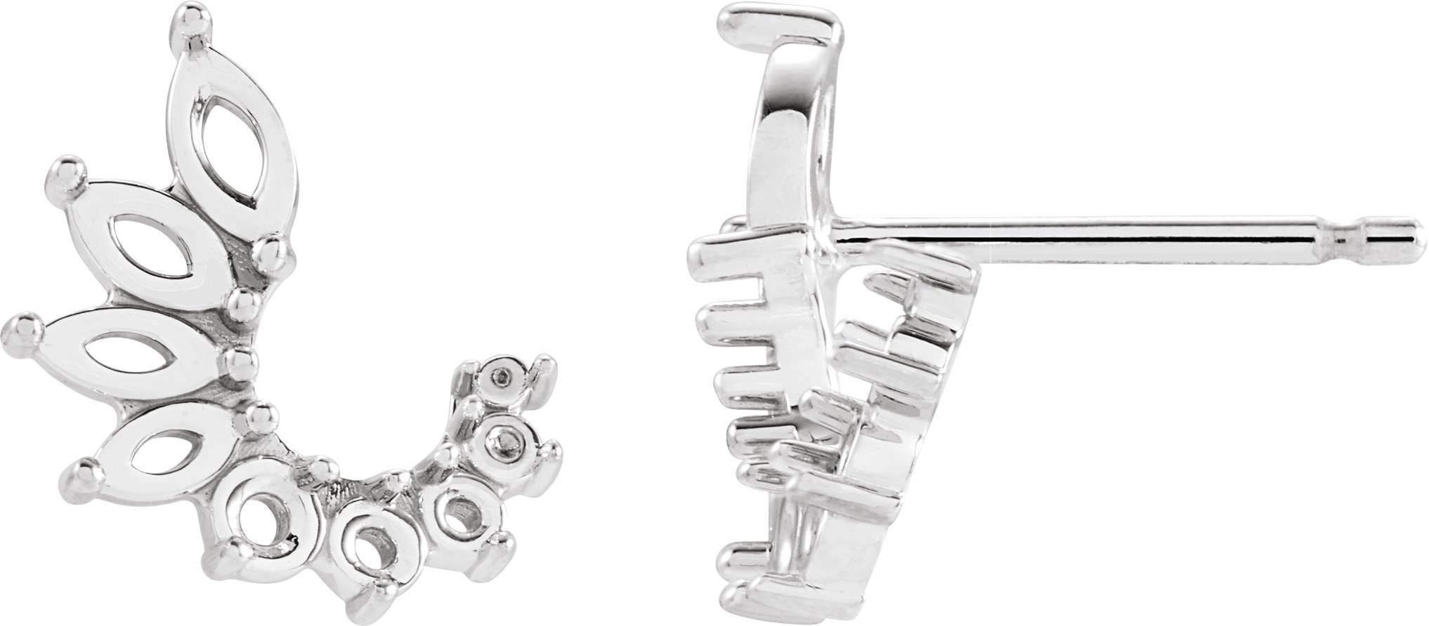 Accented Front-Back Earrings