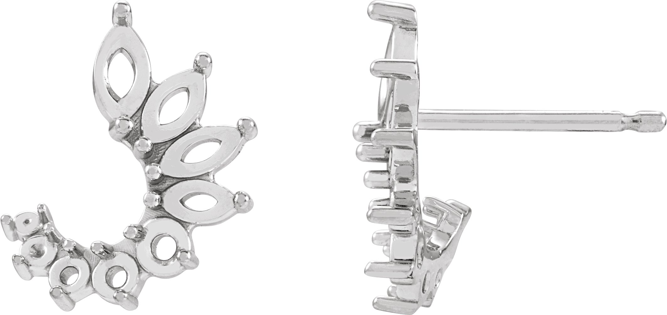 Accented Front-Back Earrings