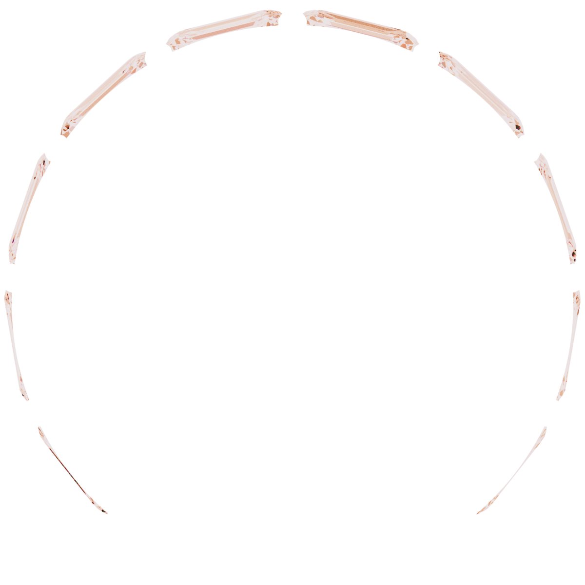 Alternative view of 3 1/2 CTW Lab-Grown Diamond Anniversary Band – 14K Rose Gold
