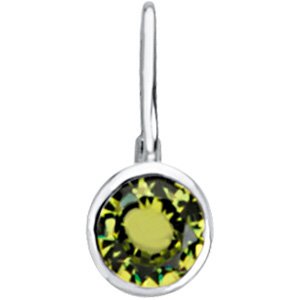 Sterling Silver Imitation Peridot Hook Charm/Pendant