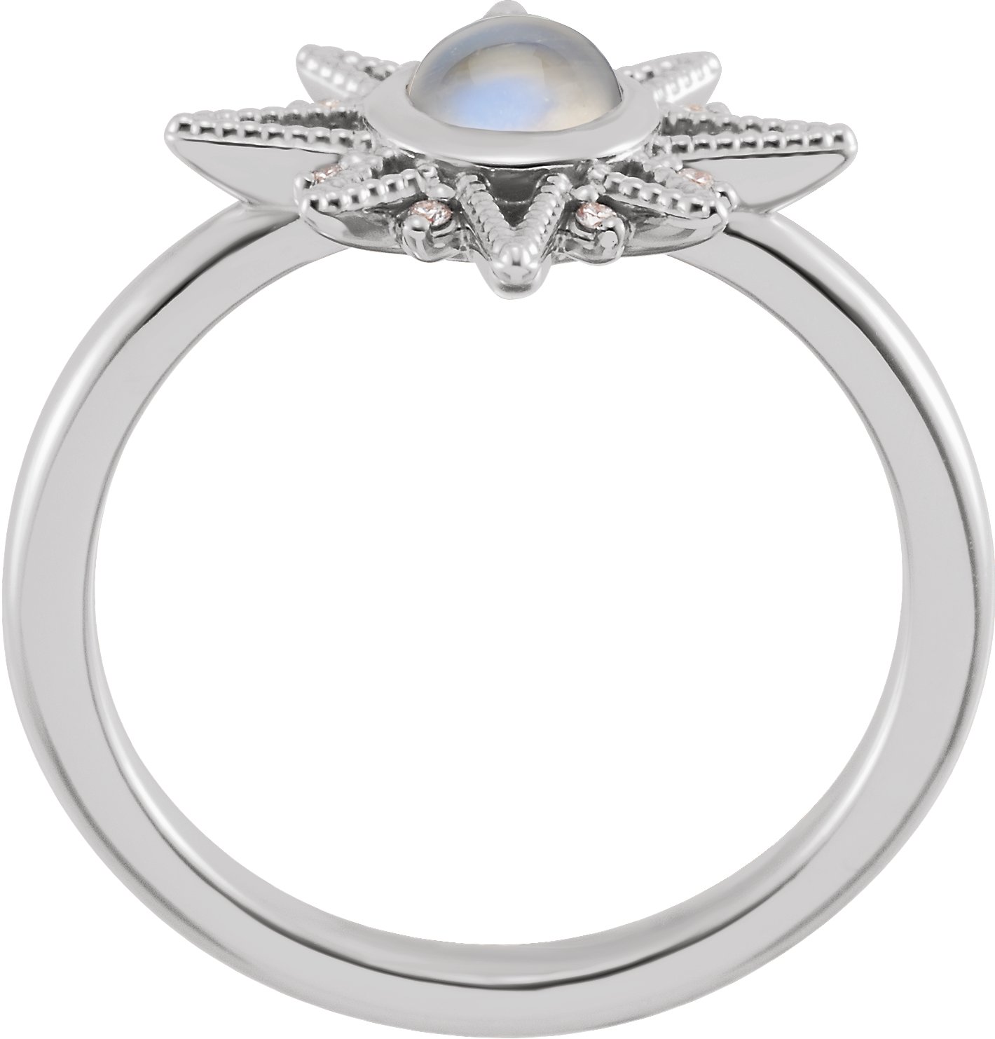Natural Ethiopian Opal & .03 CTW Natural Diamond Star Ring view 2