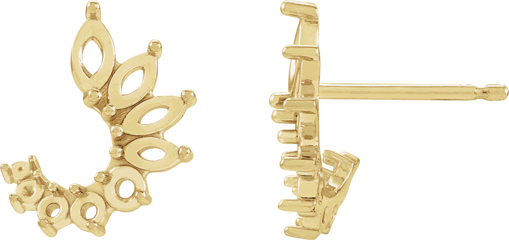 Accented Front-Back Earrings
