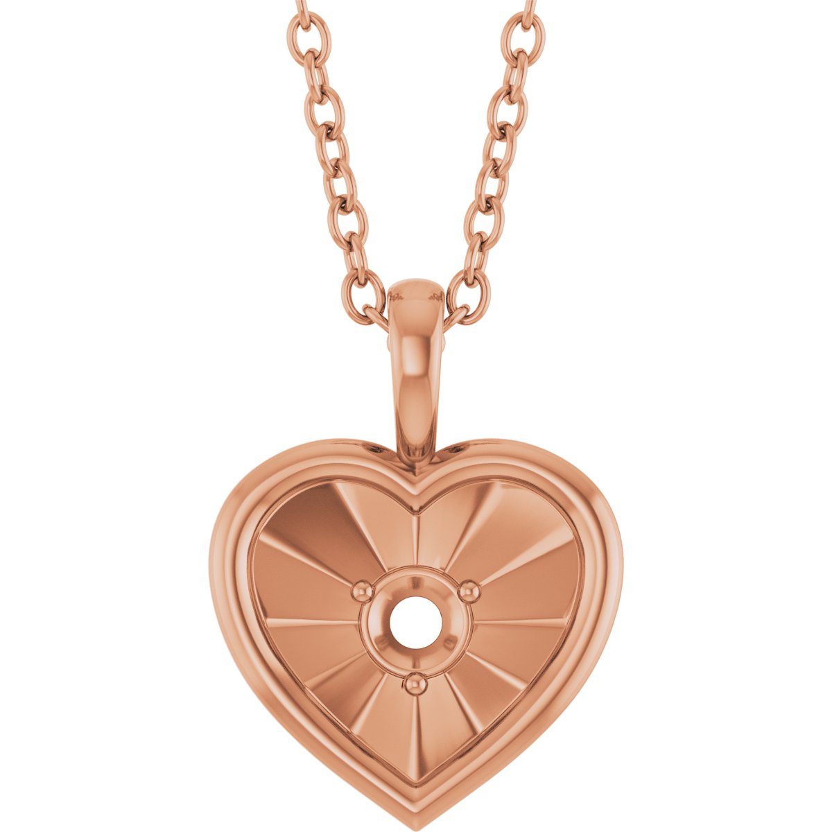 Accented Heart Necklace or Pendant