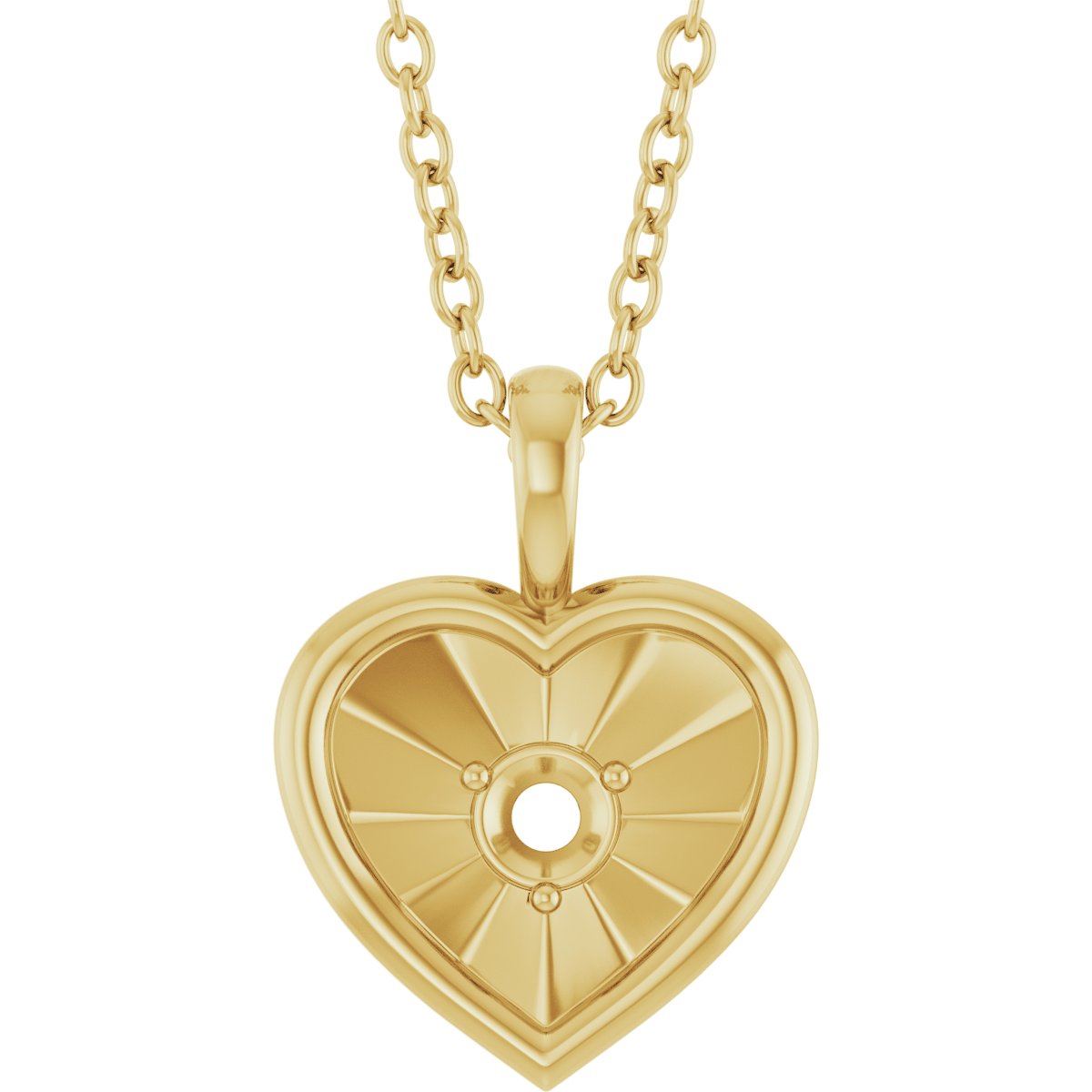 Accented Heart Necklace or Pendant