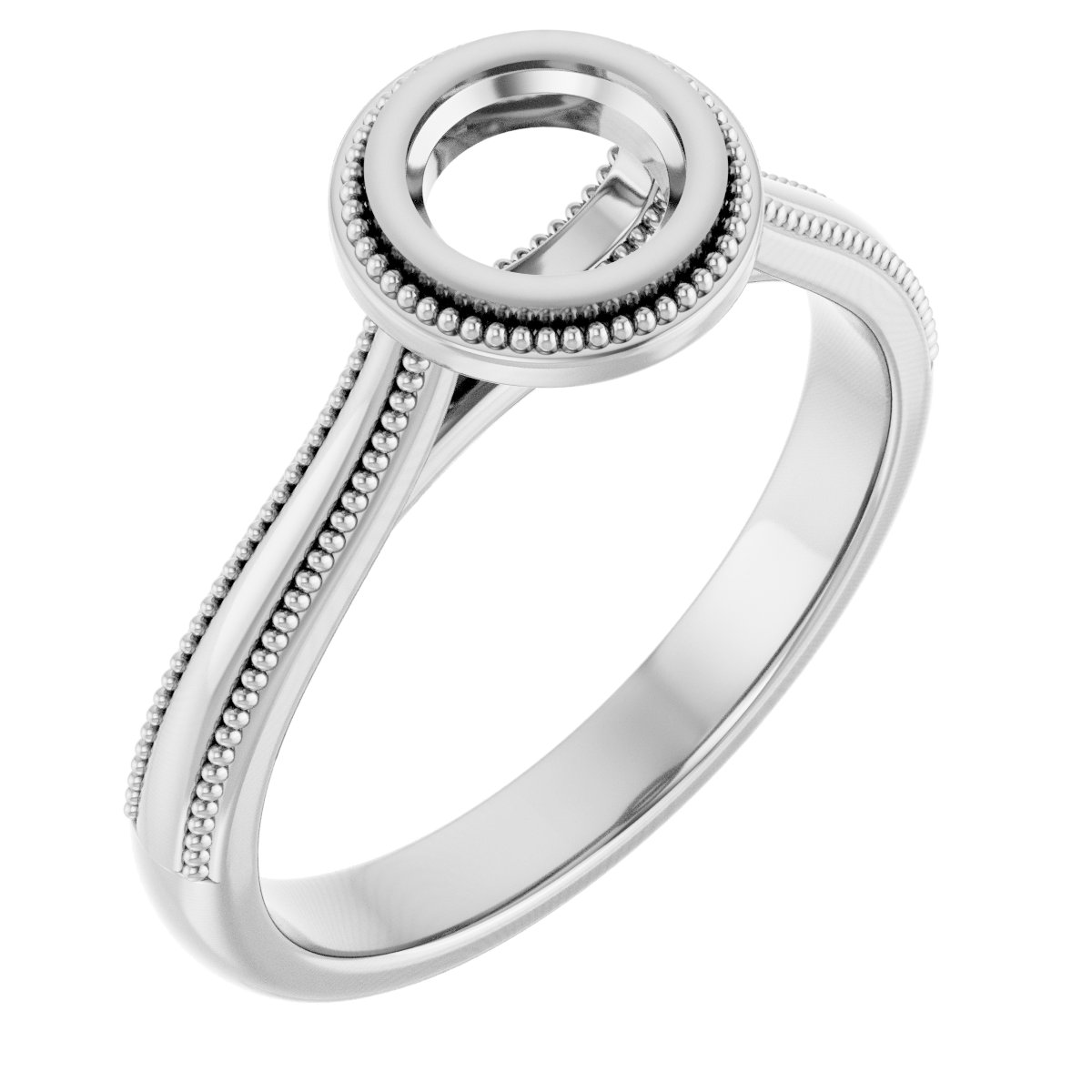 Bezel-Set Solitaire Engagement Ring