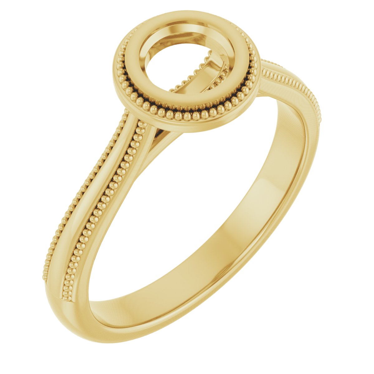 Bezel-Set Solitaire Engagement Ring