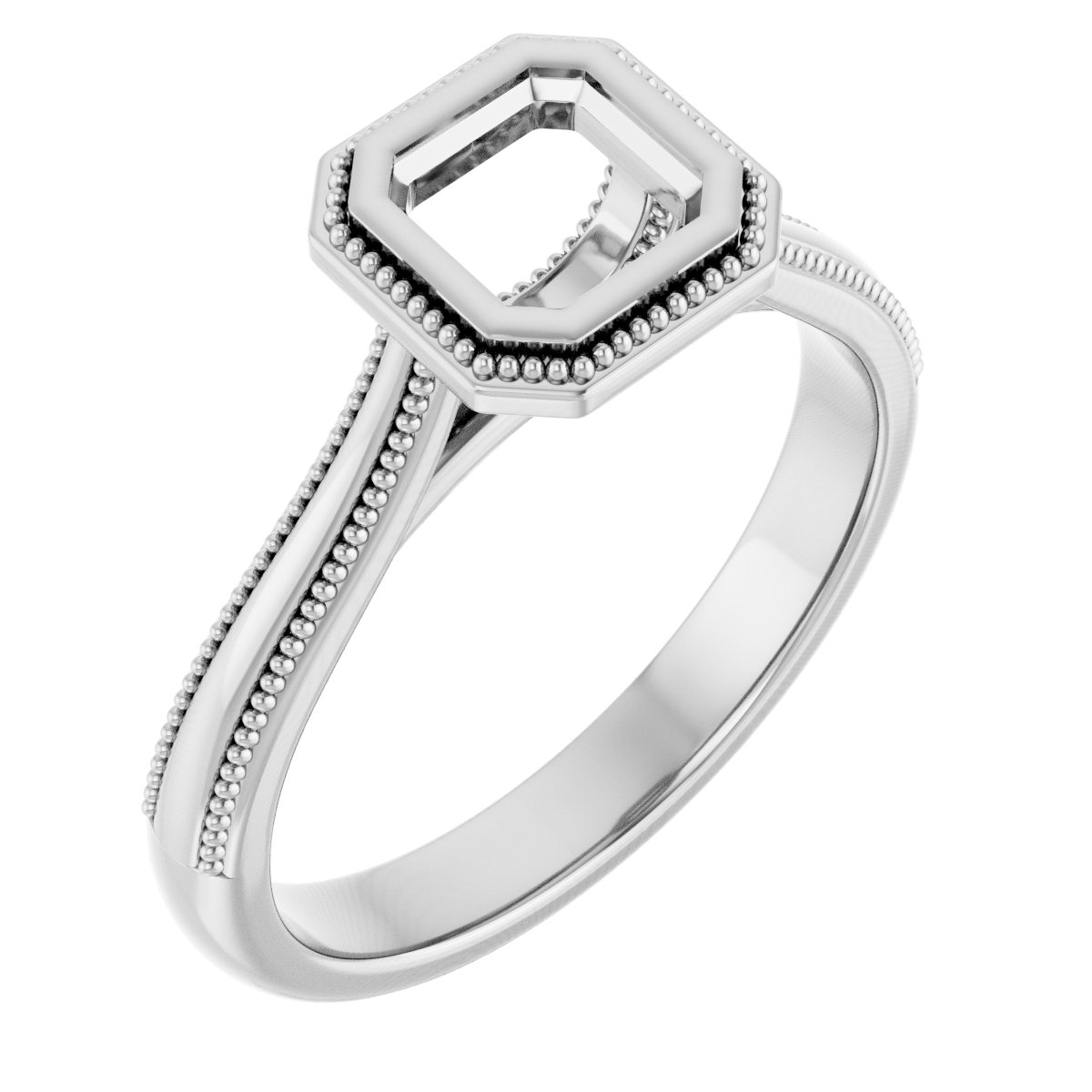Bezel-Set Solitaire Engagement Ring